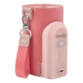 Lionelo - Oplaadbare flessenwarmer THERMUP GO EVO 18W/5V roze
