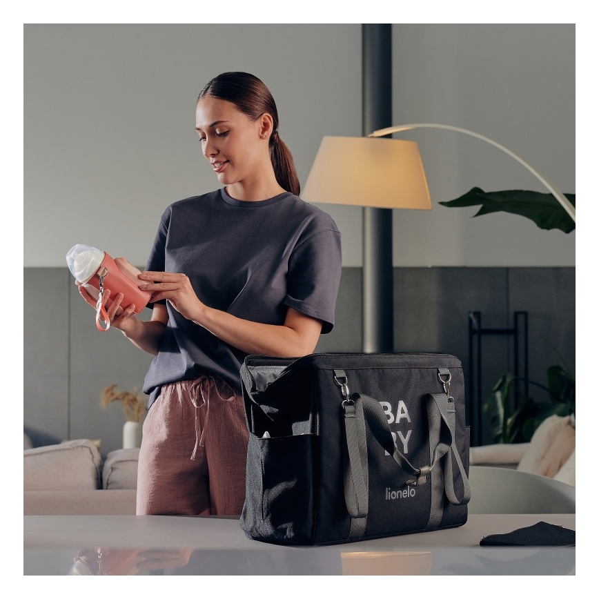 Lionelo - Oplaadbare flessenwarmer THERMUP GO EVO 18W/5V roze