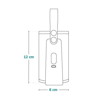 Lionelo - Oplaadbare flesverwarmer THERMUP GO PLUS 10W/5V blauw/grijs