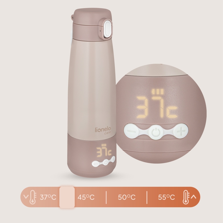 Lionelo - Oplaadbare melkverwarmer THERMUP 55W/5V