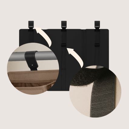 Lionelo - Organizer voor babybed 3-in-1 SIDEPOCKET Zwart