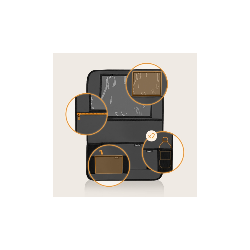 Lionelo - Organizer voor in de auto SEAT ORGANIZER Grijs
