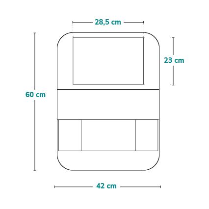 Lionelo - Organizer voor in de auto SEAT ORGANIZER Grijs