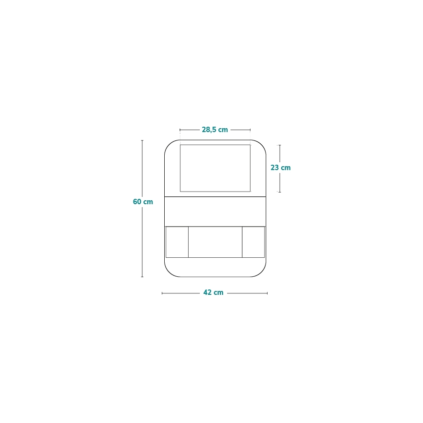Lionelo - Organizer voor in de auto SEAT ORGANIZER Grijs