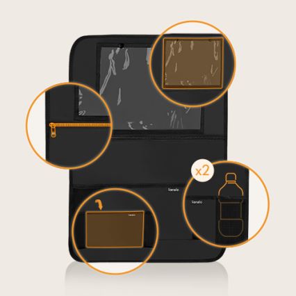 Lionelo - Organizer voor in de auto SEAT ORGANIZER Zwart