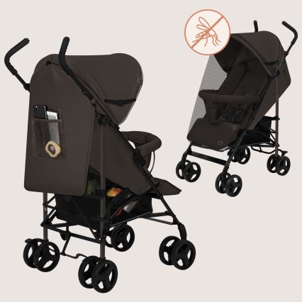 Lionelo - Parapluwagen ELIA chocoladebruin