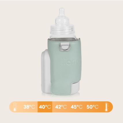 Lionelo - Rechargeable bottle warmer THERMUP GO EVO 18W/5V groen/wit