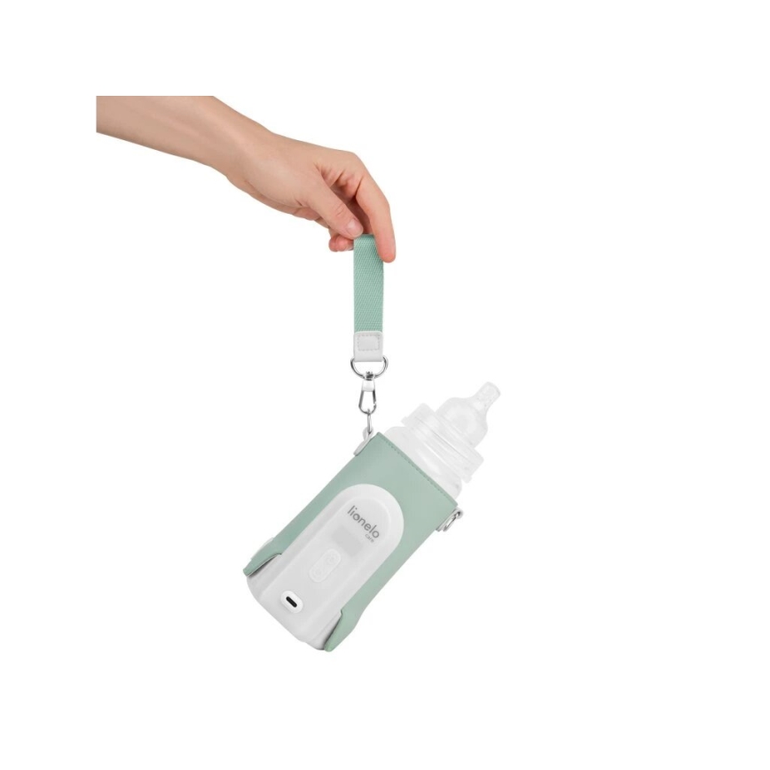 Lionelo - Rechargeable bottle warmer THERMUP GO EVO 18W/5V groen/wit