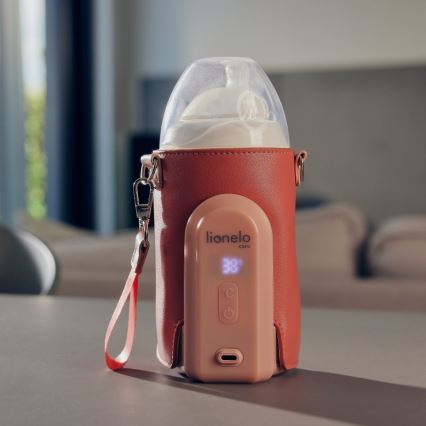 Lionelo - Rechargeable bottle warmer THERMUP GO EVO 18W/5V roze