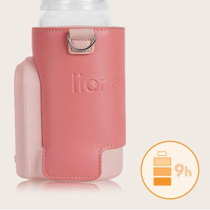 Lionelo - Rechargeable bottle warmer THERMUP GO EVO 18W/5V roze