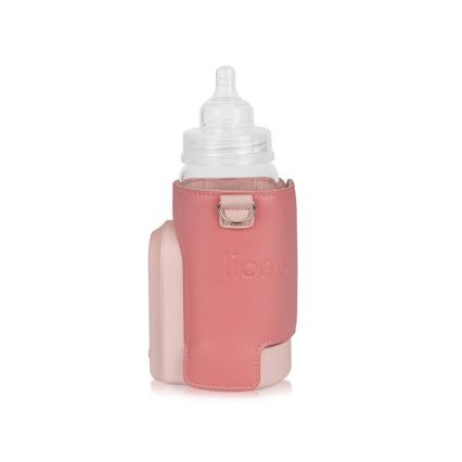 Lionelo - Rechargeable bottle warmer THERMUP GO EVO 18W/5V roze