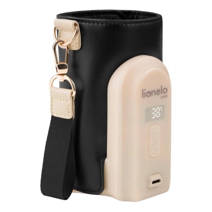 Lionelo - Rechargeable bottle warmer THERMUP GO EVO 18W/5V zwart/beige