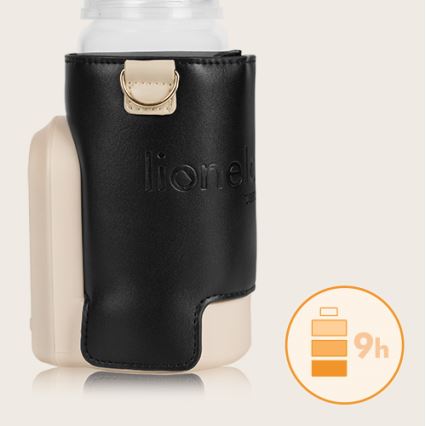 Lionelo - Rechargeable bottle warmer THERMUP GO EVO 18W/5V zwart/beige