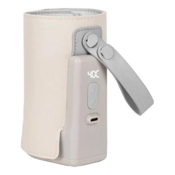 Lionelo - Rechargeable bottle warmer THERMUP GO PLUS 10W/5V beige