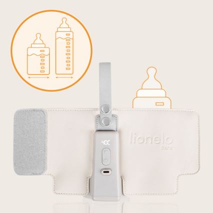 Lionelo - Rechargeable bottle warmer THERMUP GO PLUS 10W/5V beige