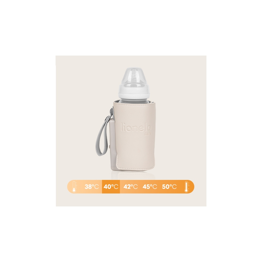 Lionelo - Rechargeable bottle warmer THERMUP GO PLUS 10W/5V beige