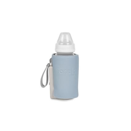 Lionelo - Rechargeable bottle warmer THERMUP GO PLUS 10W/5V blauw/grijs
