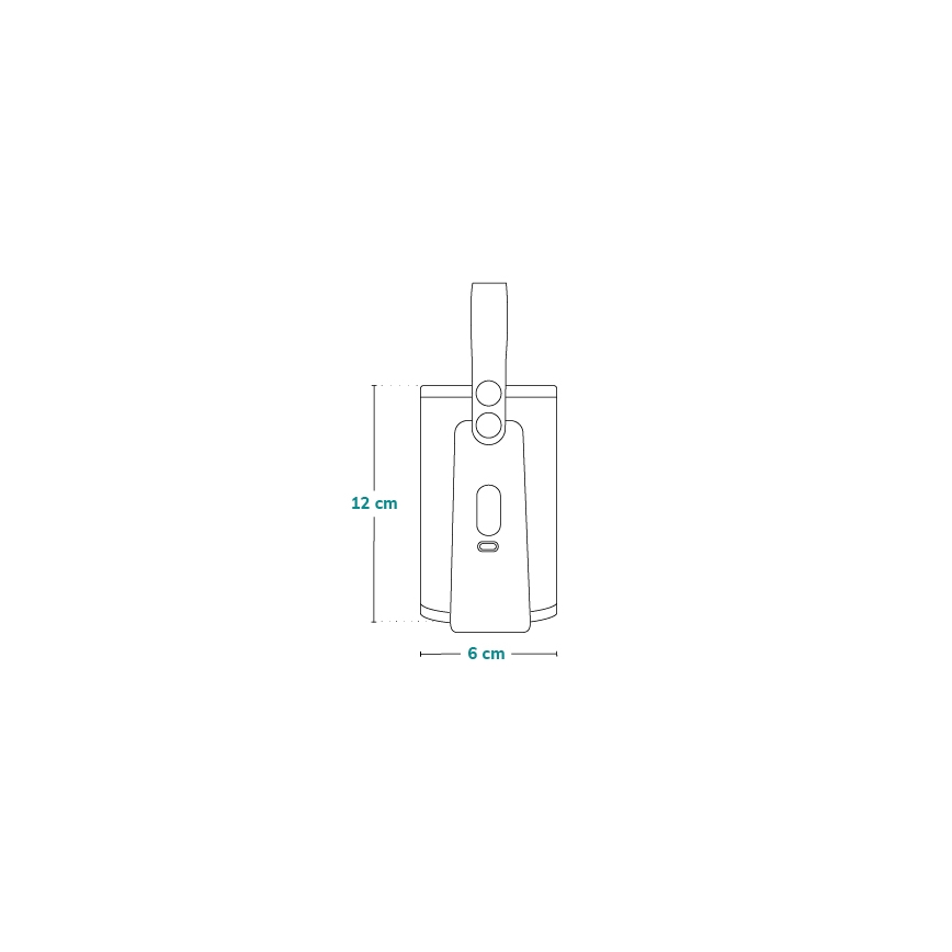 Lionelo - Rechargeable bottle warmer THERMUP GO PLUS 10W/5V blauw/grijs