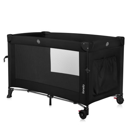 Lionelo - Reisbed 3-in-1 ELLEN Black Carbon