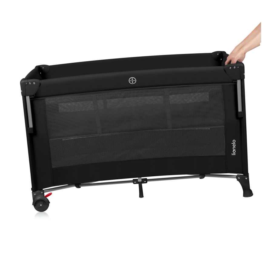 Lionelo - Reisbed 3-in-1 ELLEN Black Carbon