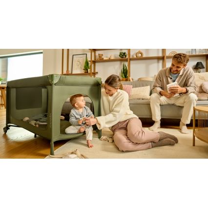Lionelo - Reisbed JASMIN EASY FOLD Groen Olijf