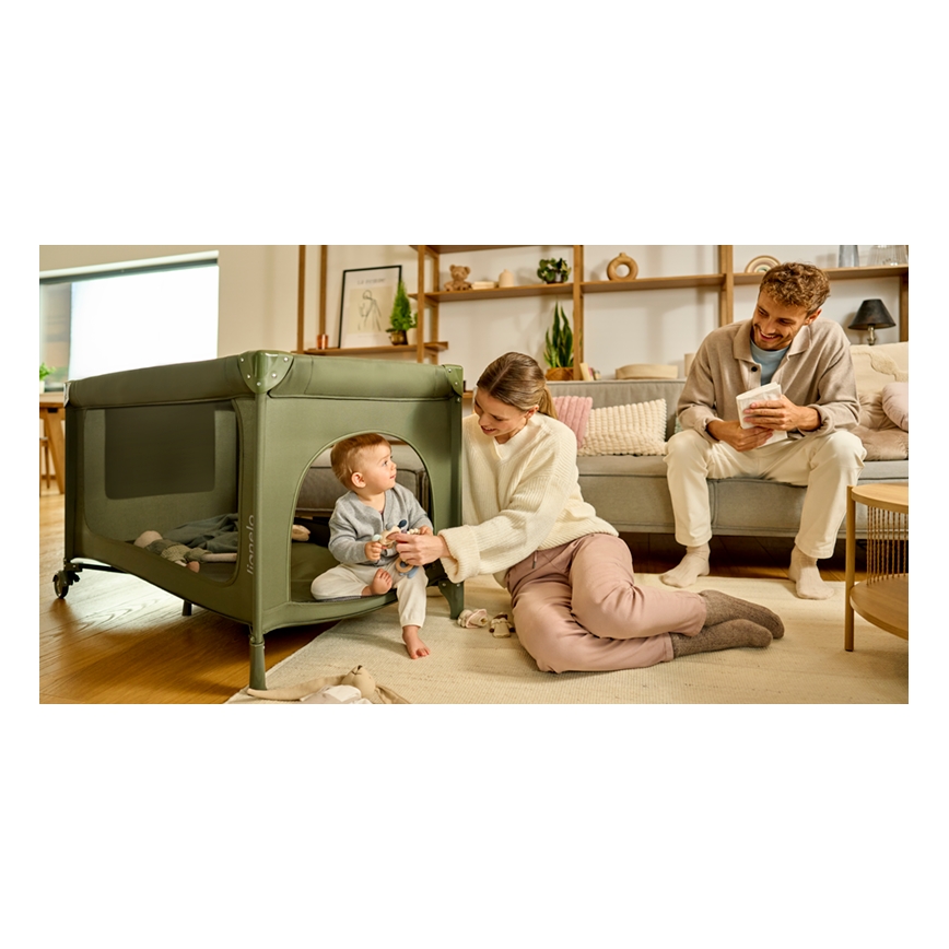 Lionelo - Reisbed JASMIN EASY FOLD Groen Olijf