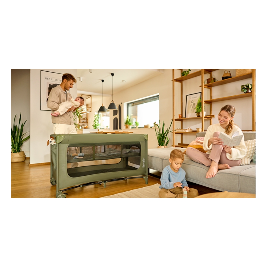 Lionelo - Reisbed JASMIN EASY FOLD Groen Olijf