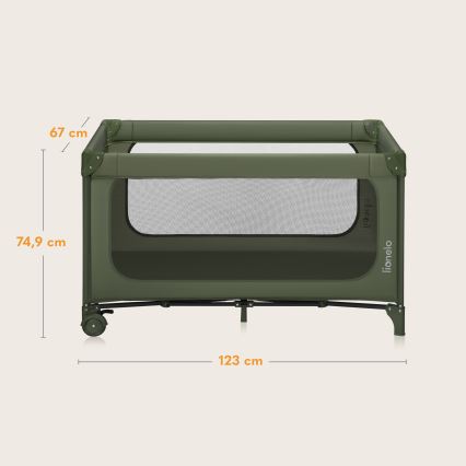 Lionelo - Reisbed JASMIN EASY FOLD Groen Olijf