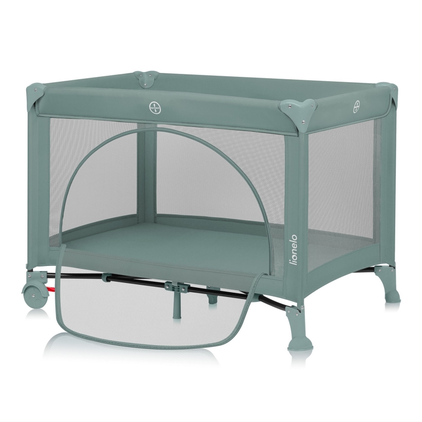 Lionelo - Reisbed LAURA Saliegroen