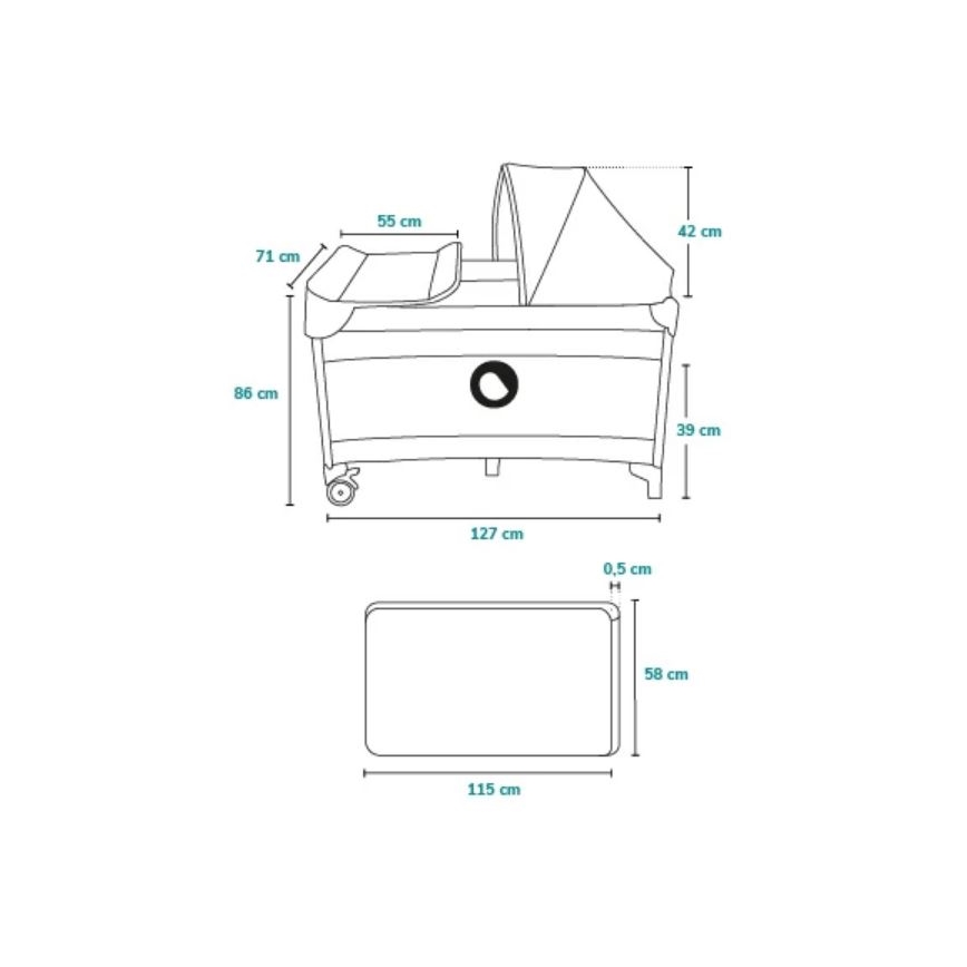 Lionelo - Reisbed SVEN PLUS beige