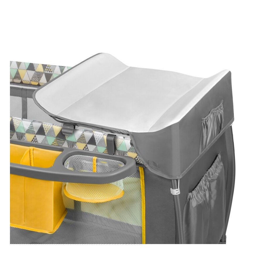 Lionelo - Reisbed SVEN PLUS grijs/geel