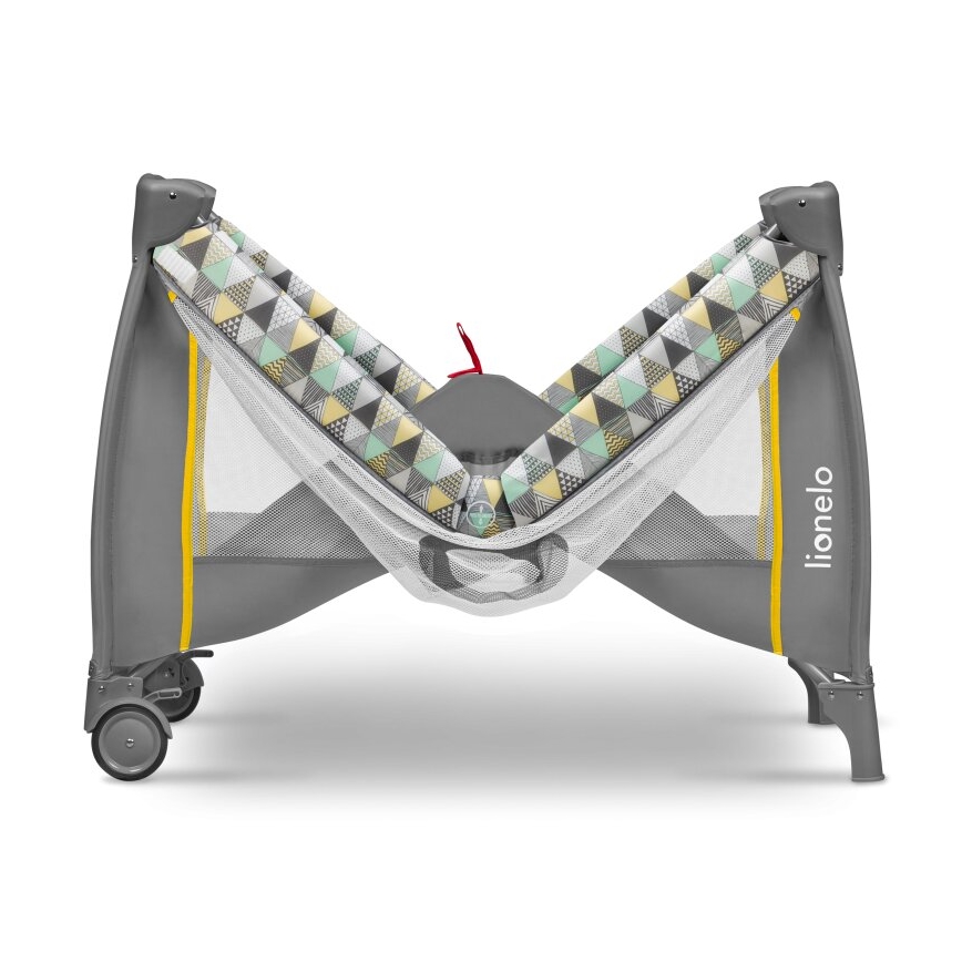 Lionelo - Reisbed SVEN PLUS grijs/geel