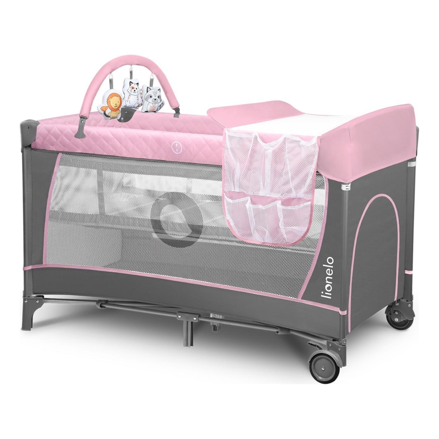 Lionelo - Reisbedje FLOWER Flamingo