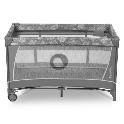 Lionelo - Reisbedje FLOWER Grey Stone