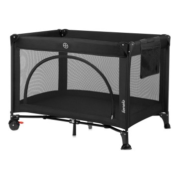 Lionelo - Reisbedje LAURA Zwart Carbon