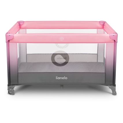 Lionelo - Reisbedje STEFI roze/grijs