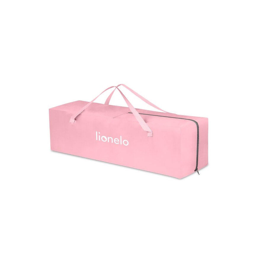 Lionelo - Reisbedje STEFI roze/grijs
