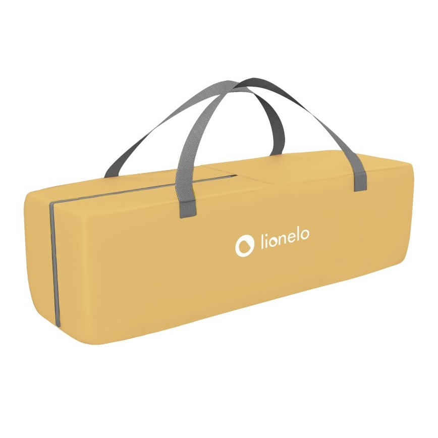 Lionelo - Reisbedje SVEN PLUS grijs/geel
