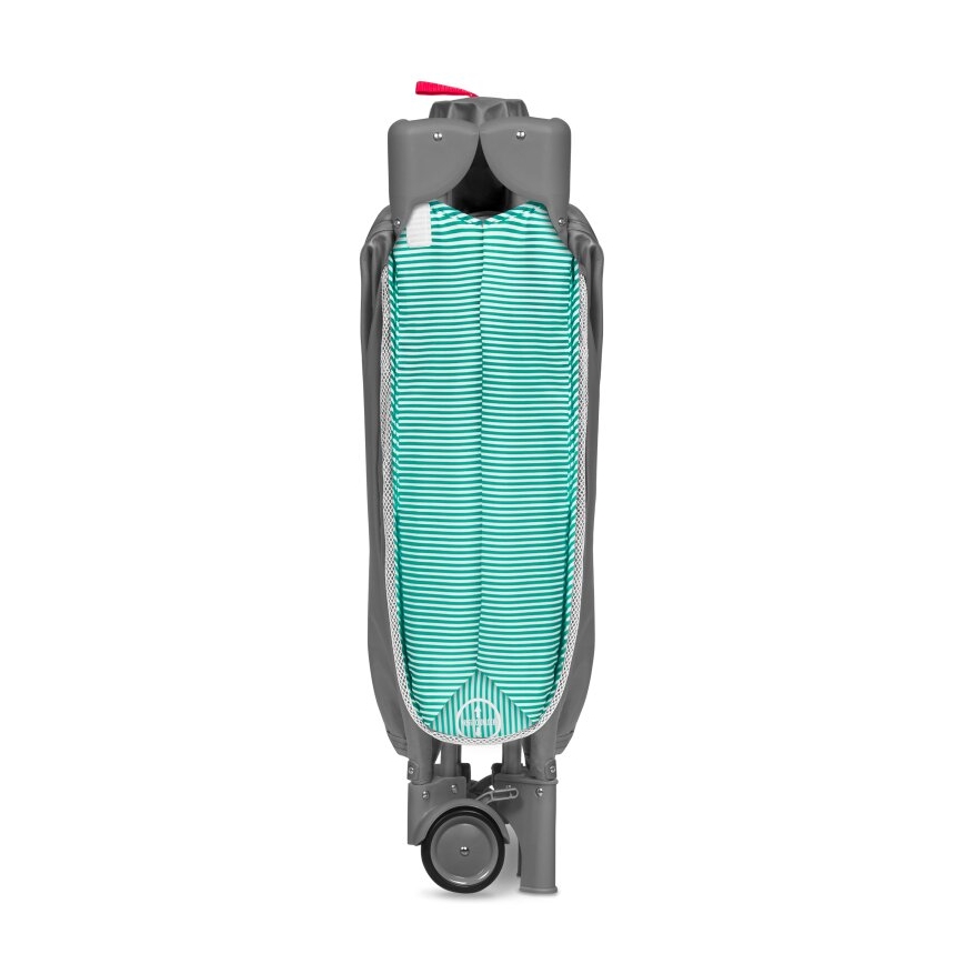 Lionelo - Reisbedje SVEN PLUS grijs/turkoois