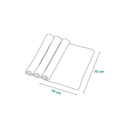 Lionelo - Set van 3 bamboe swaddledoeken BAMBOO SET 70x70 cm Dot