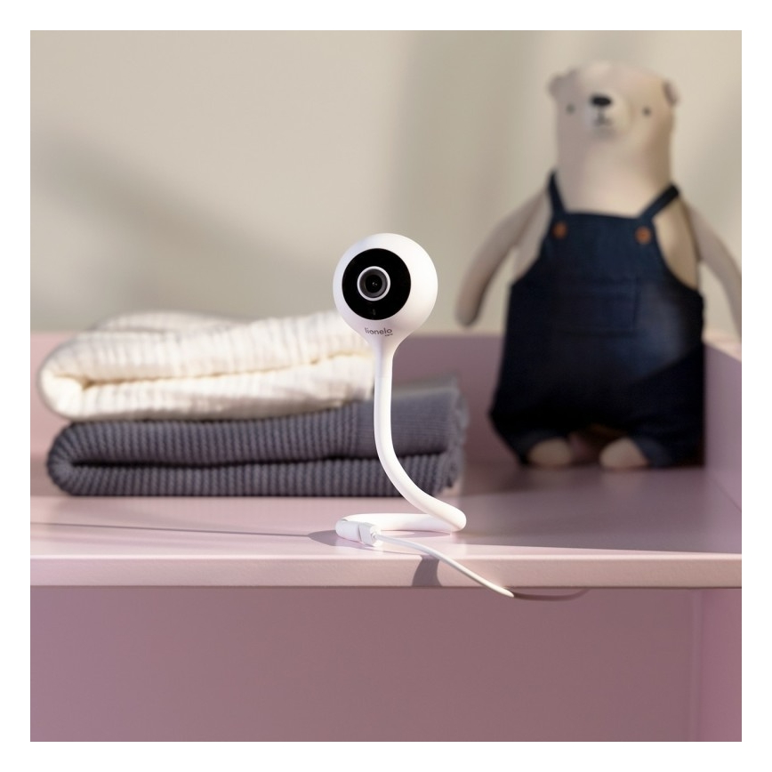 Lionelo - Slimme babyfoon BABYLINE SMART Wi-Fi Wit