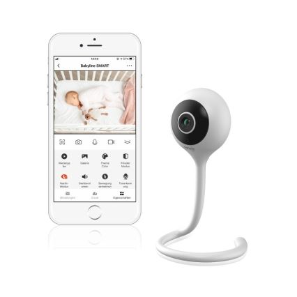 Lionelo - Slimme babyfoon BABYLINE SMART Wi-Fi Wit