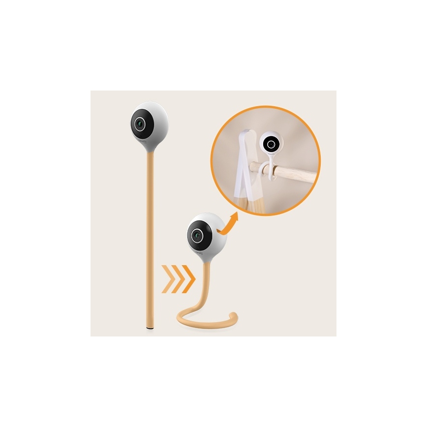 Lionelo - Slimme babyfoon BABYLINE SMART Wi-Fi Wit