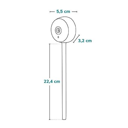 Lionelo - Slimme babyfoon BABYLINE SMART Wi‑Fi Zwart