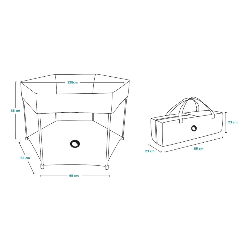 Lionelo - Speelbox ROEL donkerblauw