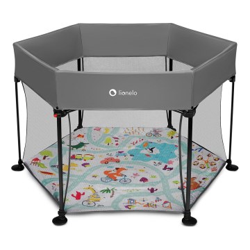 Lionelo - Speelbox ROEL Grijs Multicolor