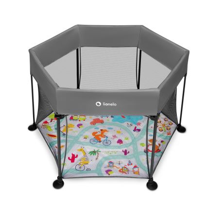 Lionelo - Speelbox ROEL Grijs Multicolor