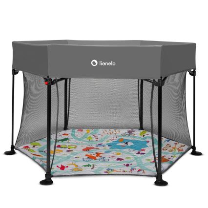Lionelo - Speelbox ROEL Grijs Multicolor