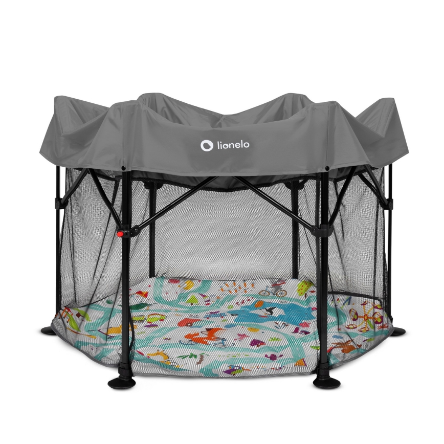 Lionelo - Speelbox ROEL Grijs Multicolor
