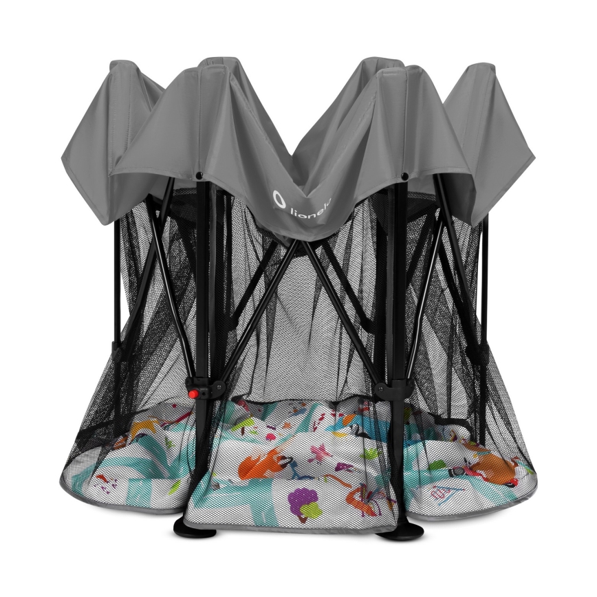 Lionelo - Speelbox ROEL Grijs Multicolor